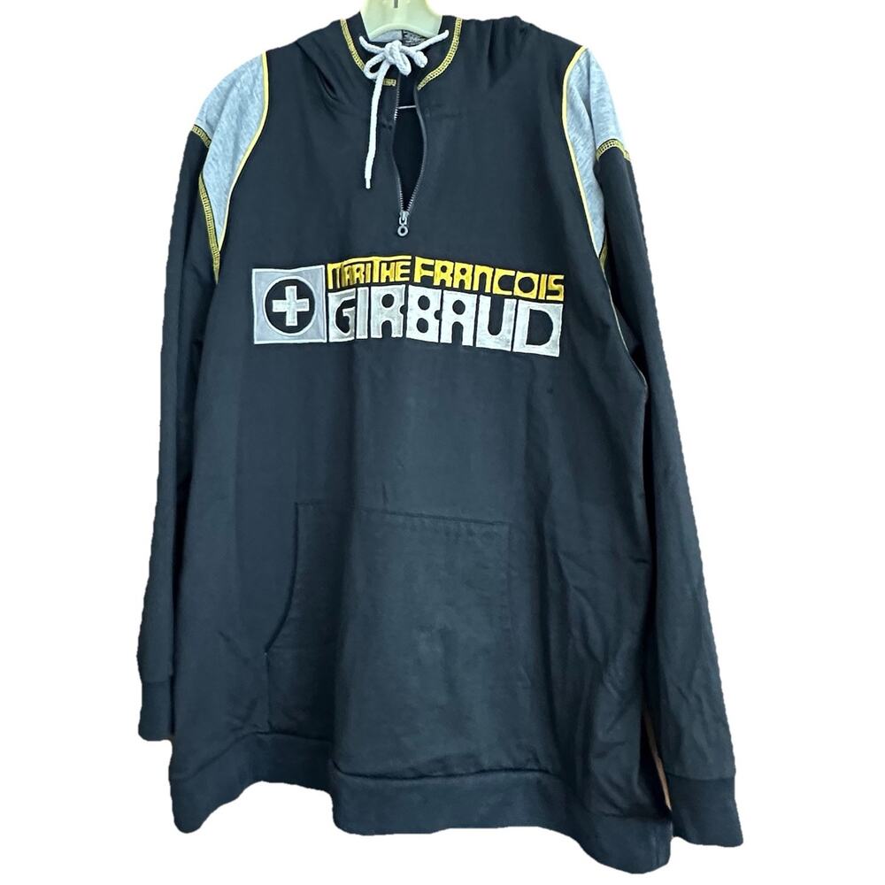 Rare Vintage Marithe Francois Girbaud Hoodie Men’s XXL kangaroo Pocket 1/4 Zip